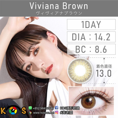 TeAmo 1Day Viviana Brown ティアモ ワンデー ヴィヴィアナブラウン TeAmo 1Day Viviana Brown ティアモ ワンデー ヴィヴィアナブラウン